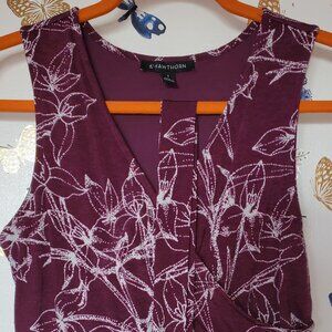 Hawthorn Sleeveless V-Neck Dress, Size Small